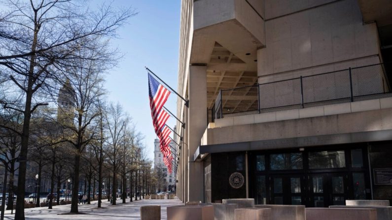 Le siège du FBI à Washington, le 25 mars 2024. (Madalina Vasiliu/Epoch Times)
