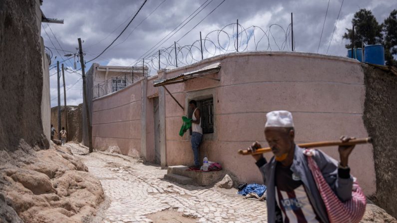 Une rue de la ville fortifiée de Harar, en Éthiopie, le 17 avril 2024. (Photo MICHELE SPATARI/AFP via Getty Images)