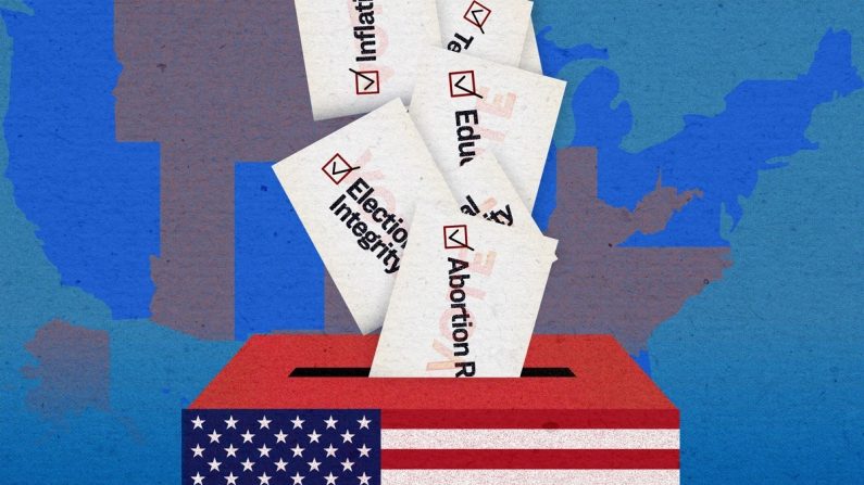 Les démocrates pensent que c'est cette stratégie qui leur permettra de remporter les élections de 2024
(Illustration d'Epoch Times, Shutterstock)