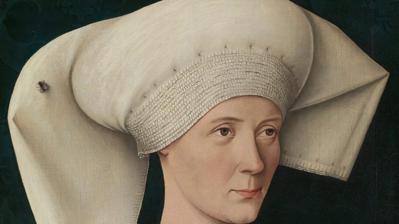 (NG722 Portrait d'une femme de la famille Hofer par Souabe vers 1470 © The National Gallery, Londres)