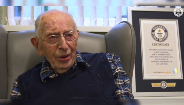 Le nouvel homme reconnu comme le plus vieux du monde est un Anglais âgé de 111 ans