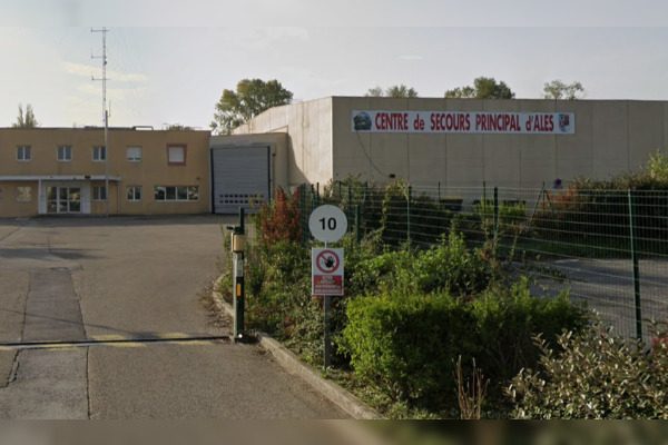 Centre de secours principal d'Alès (Gard). (Capture d'écran Google Maps)