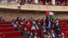 Assemblée : un député LFI brandit un drapeau palestinien, la séance suspendue