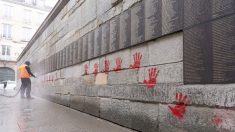 Paris : des mains rouges taguées sur le mur des Justes du Mémorial de la Shoah