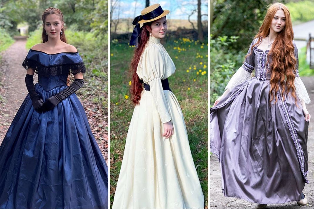 Une adolescente enchantée par la mode de l'époque de la Régence a cousu 300 robes avec des tissus réutilisés, et ses robes sont ravissantes