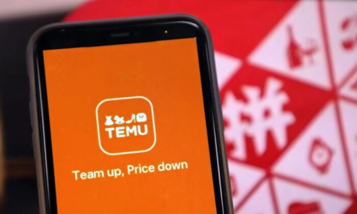 Un téléphone portable affiche l'application de la plateforme de commerce électronique internationale Temu à Shenzhen, dans la province de Guangdong, en Chine, le 28 octobre 2022. (CFOTO/Future Publishing via Getty Images)