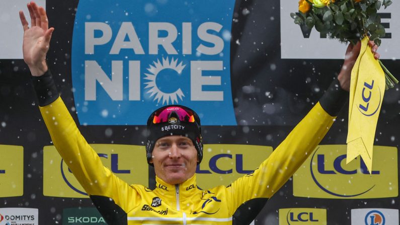 "C'est ma course": Matteo Jorgenson a remporté Paris-Nice pour la deuxième année consécutive dimanche avec une maîtrise qui pourrait bientôt l'appeler à d'autres fonctions.(Photo : ANNE-CHRISTINE POUJOULAT/AFP via Getty Images)