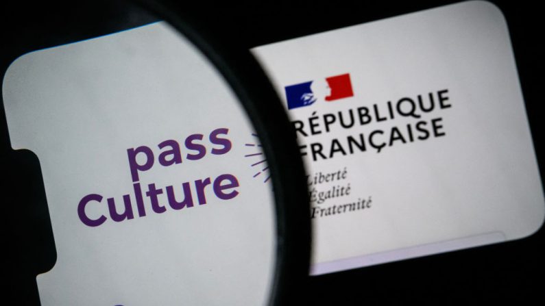 
Illustration du site web du Pass culture (LIONEL BONAVENTURE/AFP via Getty Images)
