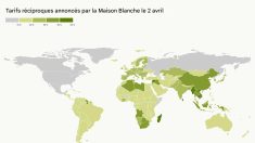 Voici le montant des droits de douane imposés par les États-Unis à chaque pays