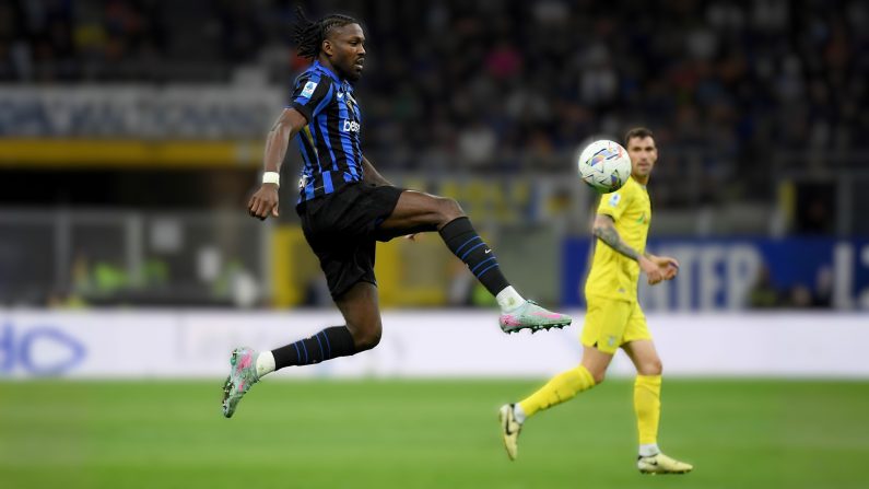 Marcus Thuram a présenté lundi la finale de la Ligue des champions contre le Paris SG qui aura lieu samedi à Munich (Allemagne) comme "un match encore plus spécial" pour lui. (Photo : Marco Rosi - SS Lazio/Getty Images)