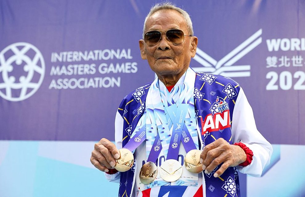 A 105 ans, Sawang Janpram est le plus vieil athlète des World Master Games