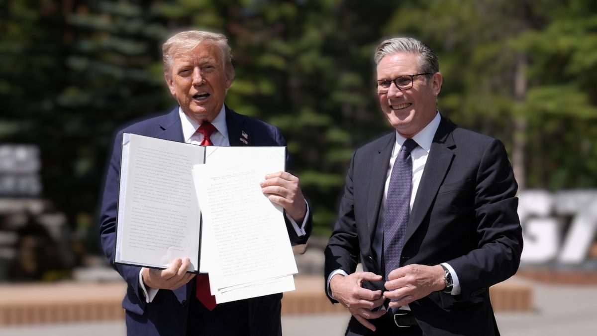 Trump vante les mérites de l’accord commercial entre les États-Unis et le Royaume-Uni signé au G7