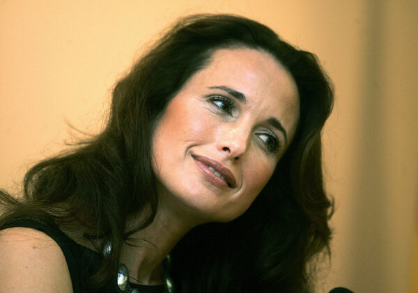 US actress Andie MacDowell answers journ